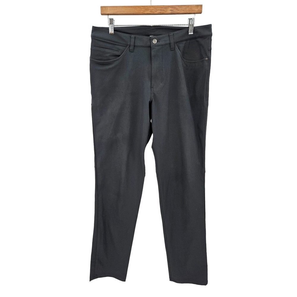 Lululemon Classic ABC Pant Men 32 X32 Warpstreme Style# M5426S Dark Gray Pockets